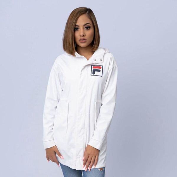 Fila Willow Women's Jackets - White/Red/Navy,NZ 528-35789